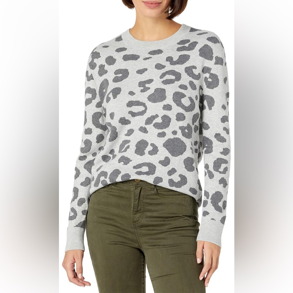 NWT, Daily Ritual, Women's, Ultra-Soft Jacquard Standard-Fit Crewneck Sweater